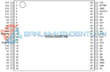 Sơ đồ chân 29LV800BA-90PFTN