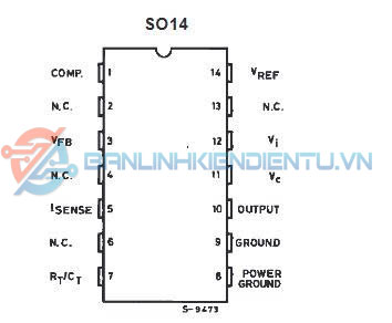 Sơ đồ chân UC3845