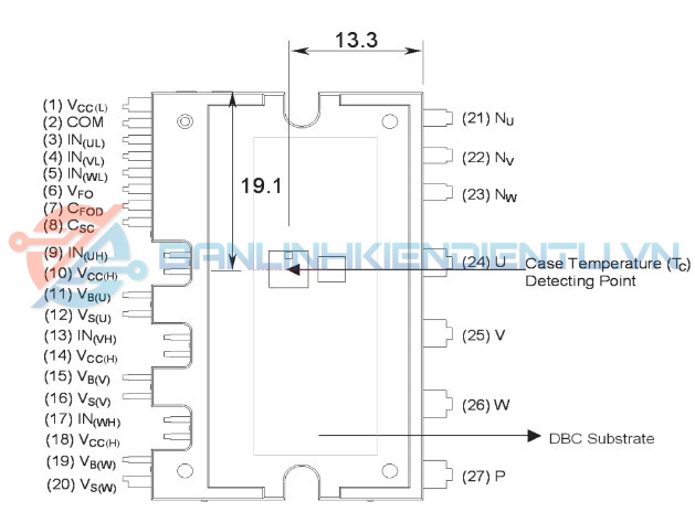 Sơ đồ chân FSBB15CH60C