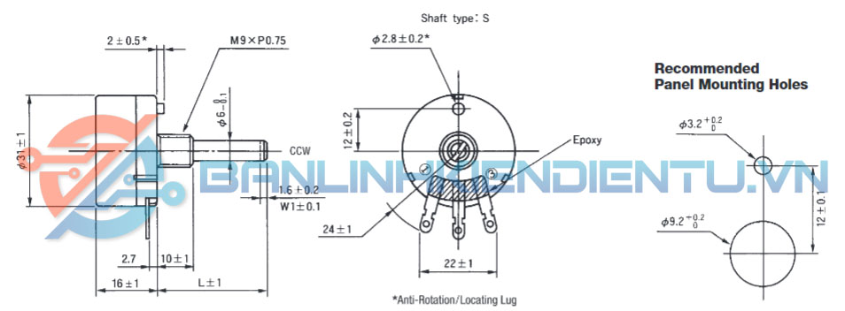 kích thước RV30YN20S B504