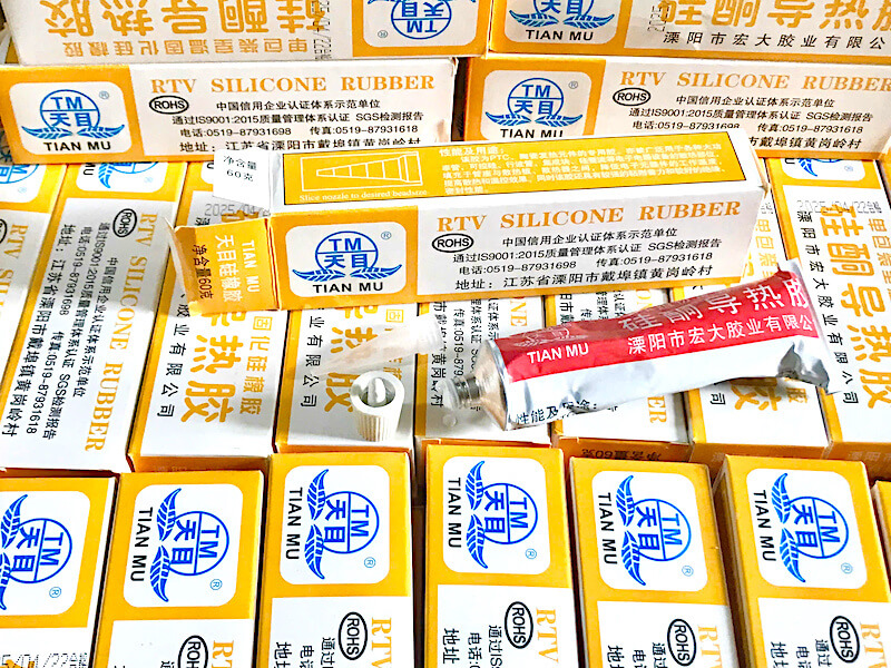 Keo Silicone tuýp vàng tản nhiệt, phủ mạch cách điện chất keo trắng sữa 60g