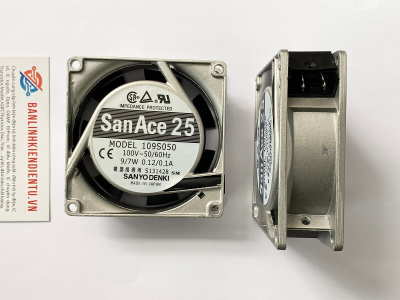 Quạt tản nhiệt Sanyo Denki 109S050 100VDC 0.12/0.1A 80x80x25mm