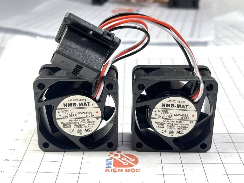 Quạt tản nhiệt NMB 1608VL-S5W-B69 A90L-0001-0575#B 24V 0.09A 40x40x20mm