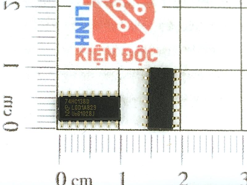 74HC138D, 74HC138 IC giải mã 3 đầu vào hãng NXP Semiconductors SOP-16 3.9mm