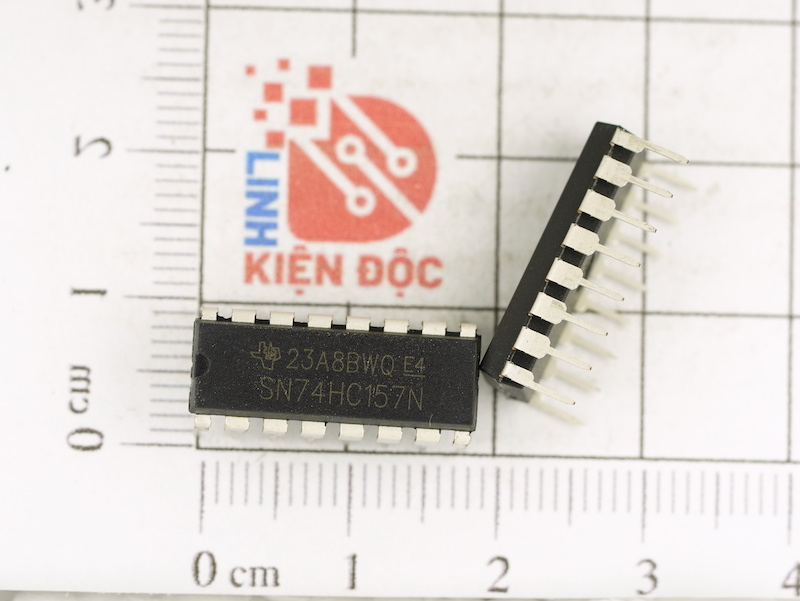 74HC157, SN74HC157N, 74HC157N IC số hãng Texas DIP-16 nhập khẩu