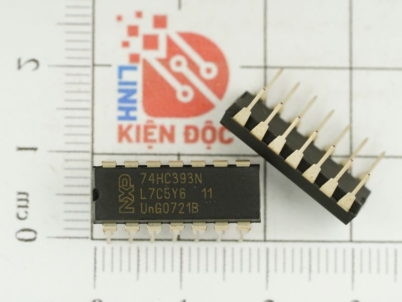 74HC393N IC số CMOS hãng NXP Semiconductors DIP-14 nhập khẩu