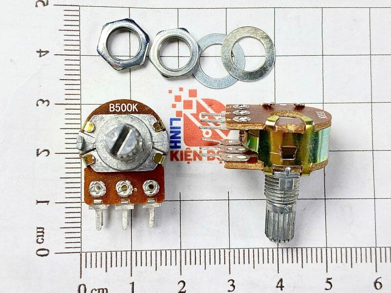 Chiết áp đôi WH148 B500K 15mm Chiết áp đôi WH148 B500K 15mm