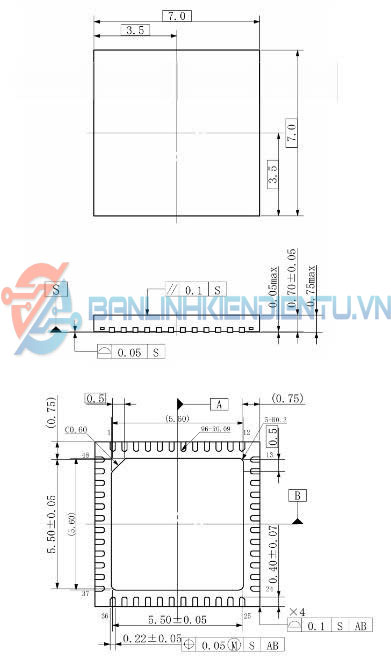 Kích thước TB6604FTG
