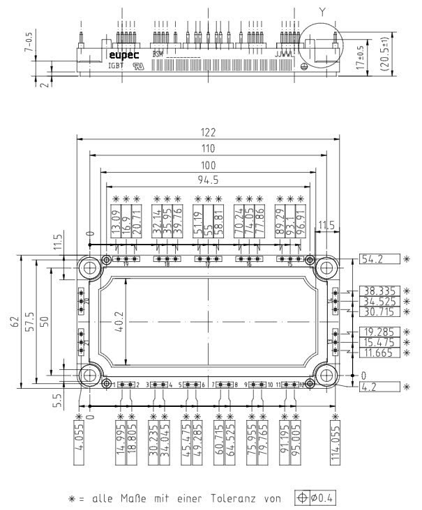 Kích thước FS100R12KS4