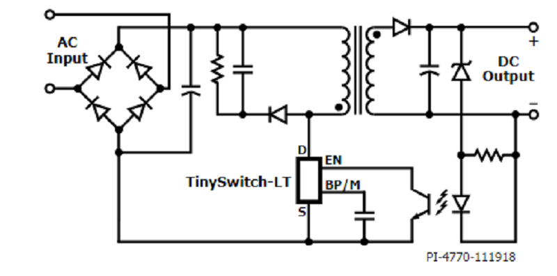 Mạch ứng dụng TNY180PN