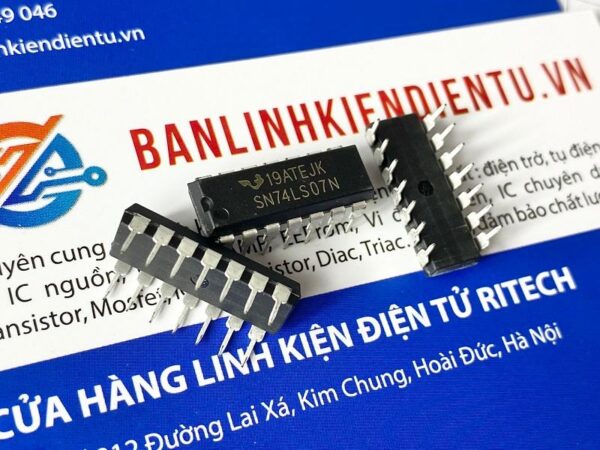 74LS07, SN74LS07N IC số bộ đệm HEX DIP-14