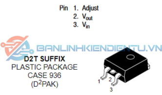 Sơ đồ chân LM317CD2T