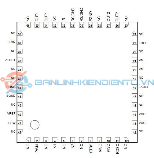 Sơ đồ chân TB6604FTG