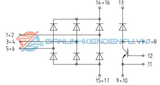 Sơ đồ tương đương DDB6U100N16RR