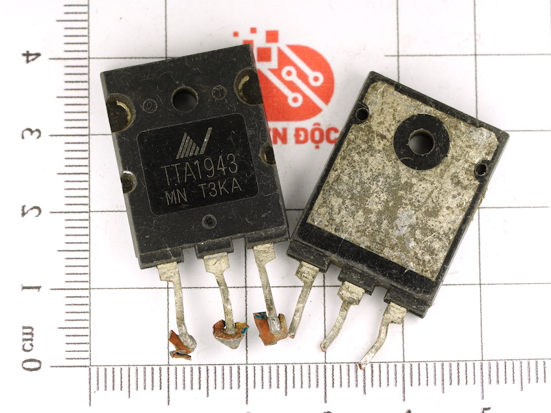 A1943 TTA1943 Transistor PNP 15A 230V (tháo máy)