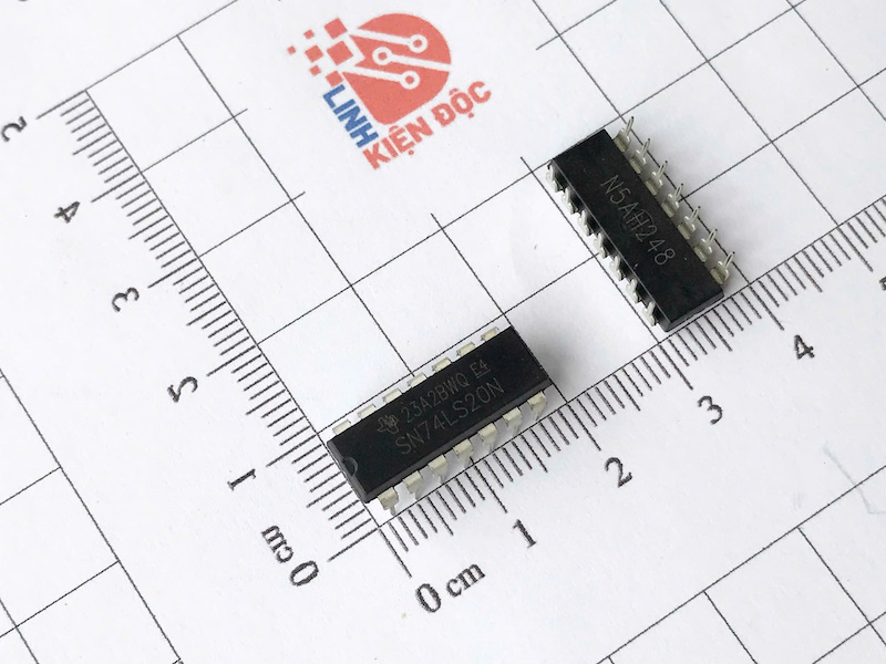 74LS20, SN74LS20N IC số 2 cổng NAND 4 đầu vào Texas DIP-14