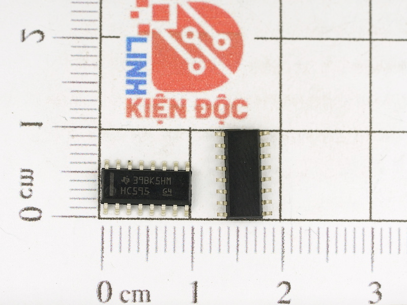 74HC595D IC thanh ghi dịch hãng Texas Instruments SOP-16 3.9mm