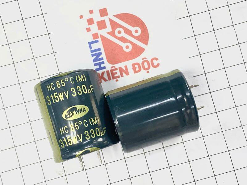 tụ hoá Samwha 330uf 315v 30x35mm