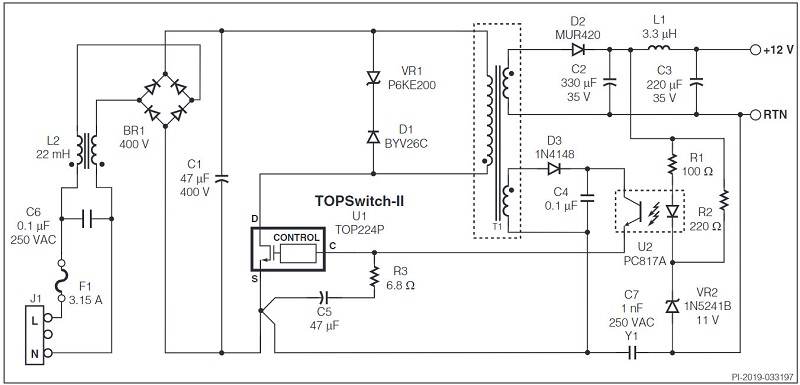 ứng dụng TOP224PN