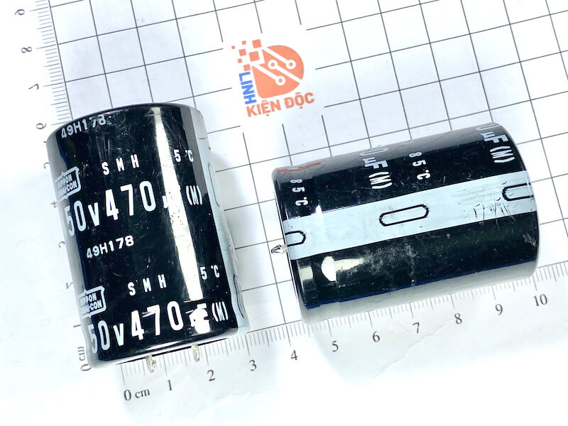 470uF 450V Nippon 50x35mm đen