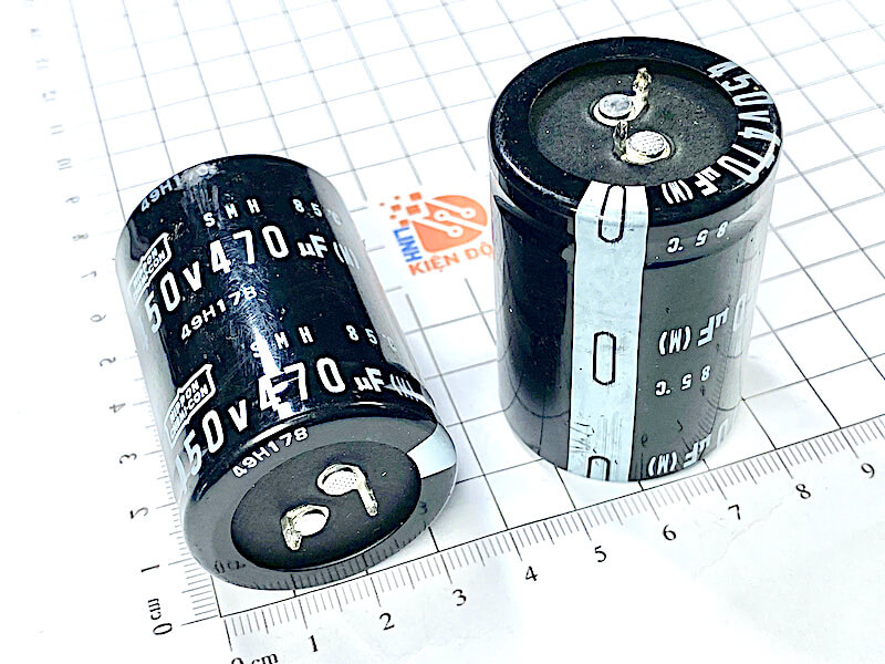 470uF 450V Nippon 50x35mm đen