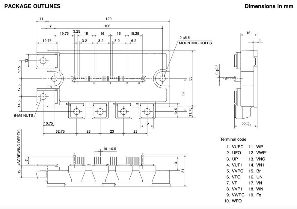 Kích thước PM100RLA060
