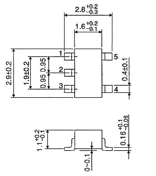 Kích thước TC7SH08F