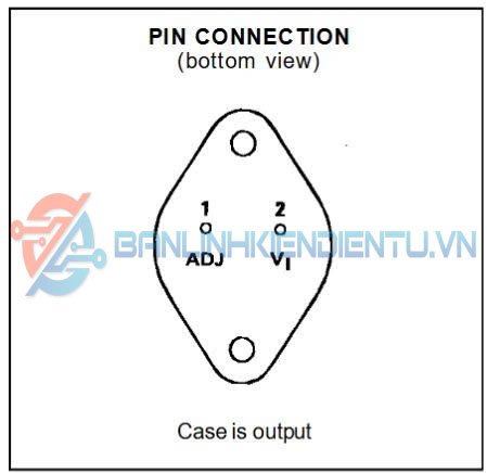 Sơ đồ chân LM338K
