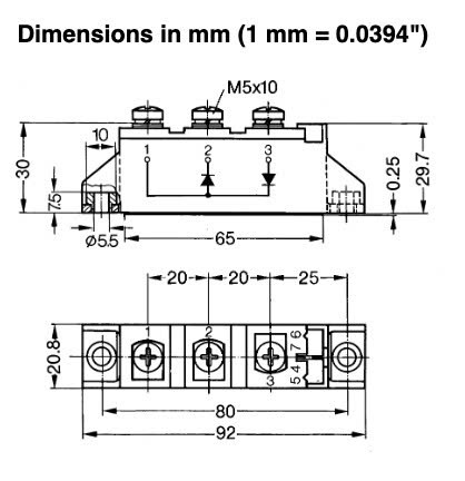 kích thước MDD95-16N1B