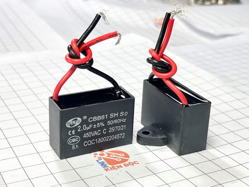 Tụ quạt SENJU CBB61 2uF 450VAC