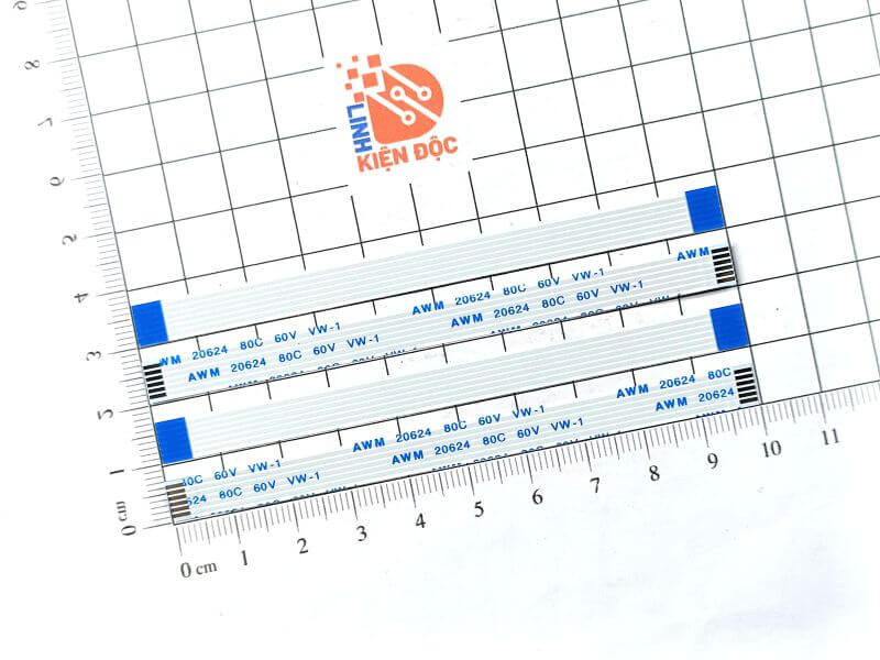 Cáp phẳng FFC FPC 1.0mm 6P chiều thuận 10CM 1