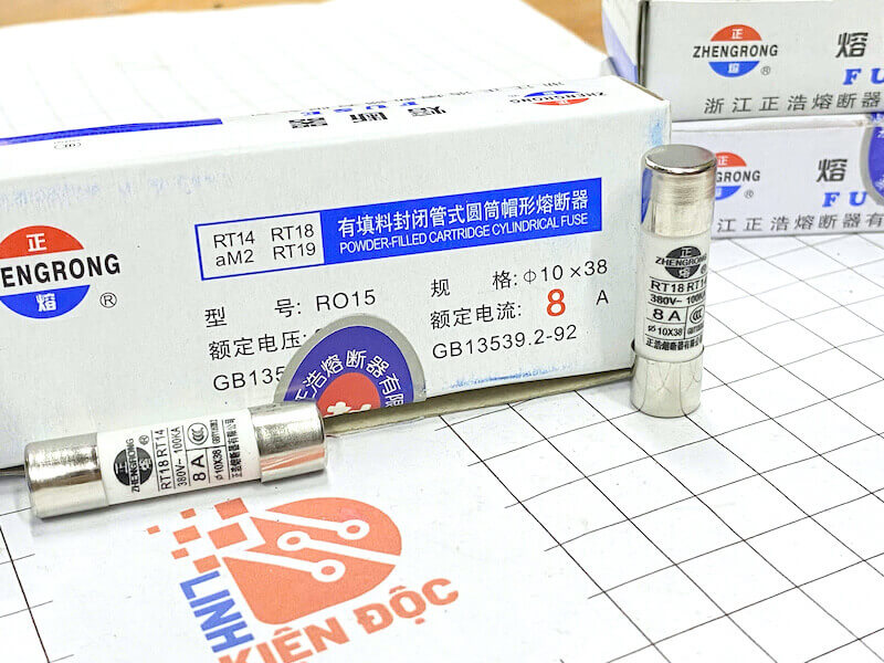 Cầu chì sứ RO15 RT18 RT14 8A