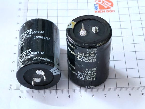 EPCOS 680µF 400V –  Tụ hóa 30 × 55 mm hàng Tháo máy