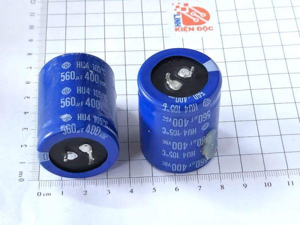 HU4 560µF 400V – Tụ hóa 35 × 50 mm hàng Tháo máy