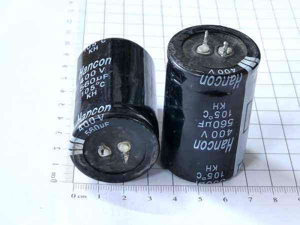 Hancon 560µF 400V – Tụ hóa 30 × 60 mm hàng Tháo máy
