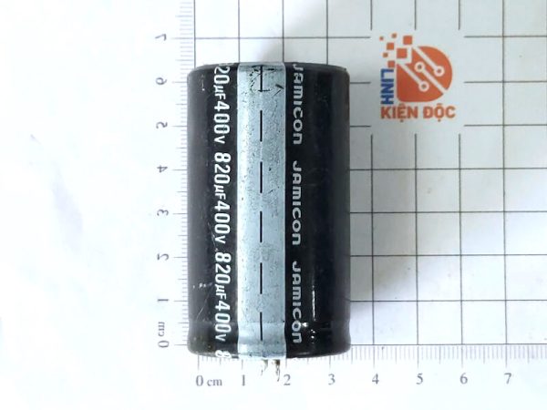 Jamicon 820µF 400V - Tụ hóa kích thước 35x60mm tháo máy