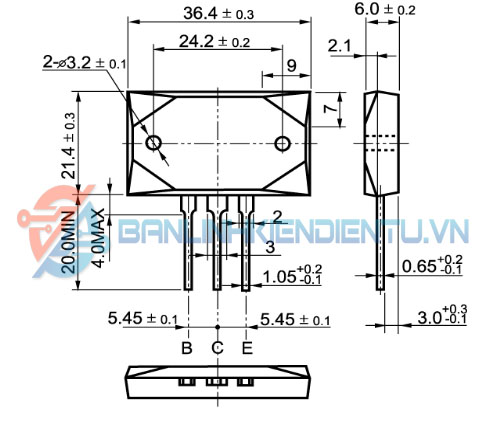 Kích thước 2SB755 2SD845