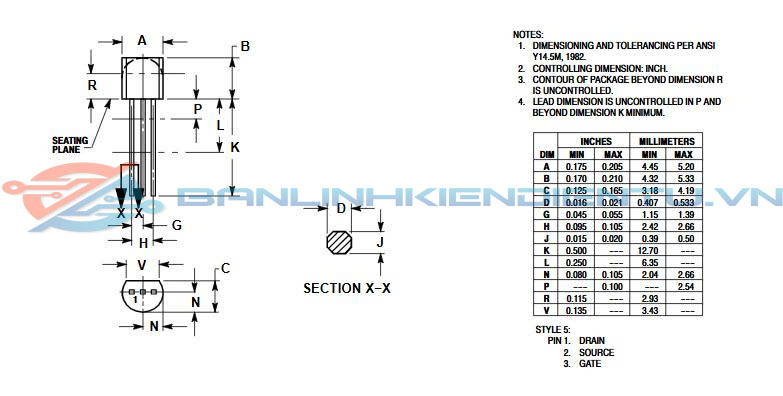 Kích thước J113