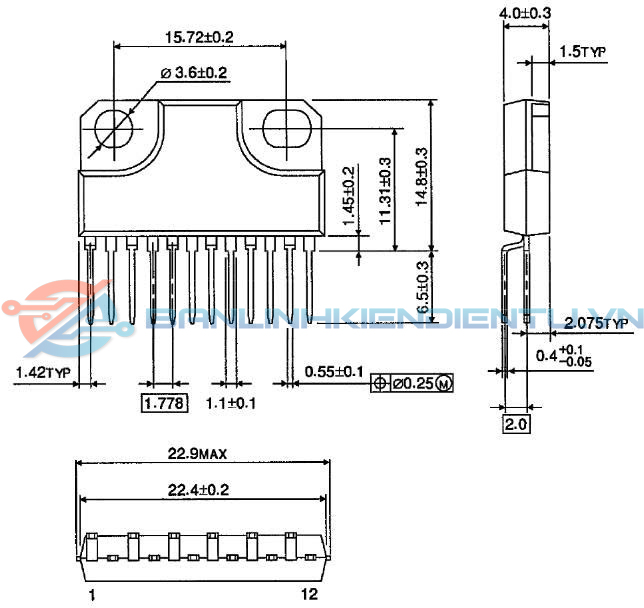 Kích thước TA8429H