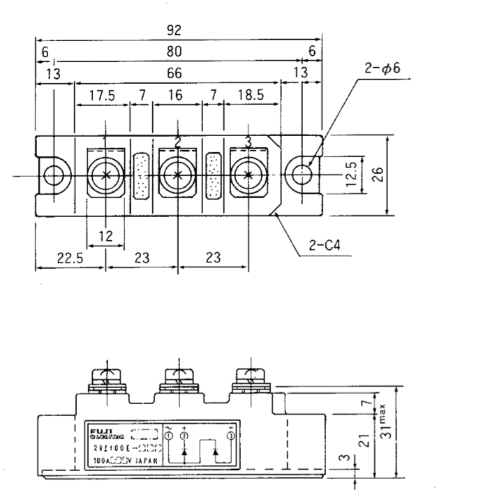 Kích thước 2RI100E-080