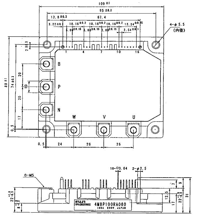 Kích thước 4MBP100RA060