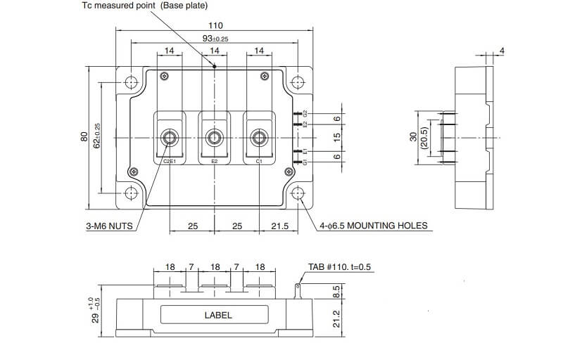 Kích thước CM400DY-24NF