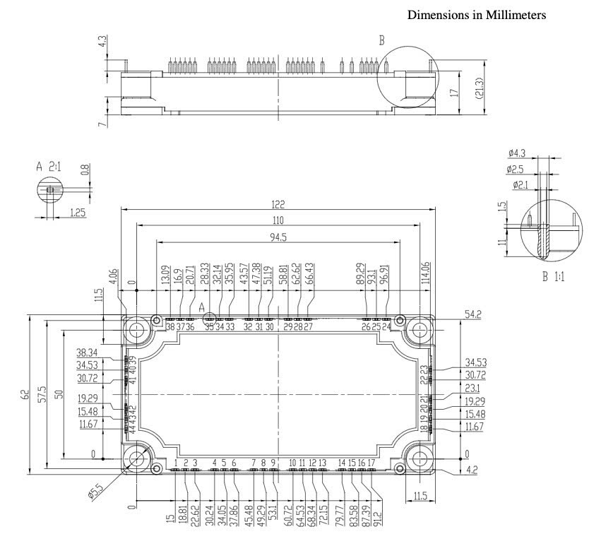 Kích thước GD150PIY120C6SN