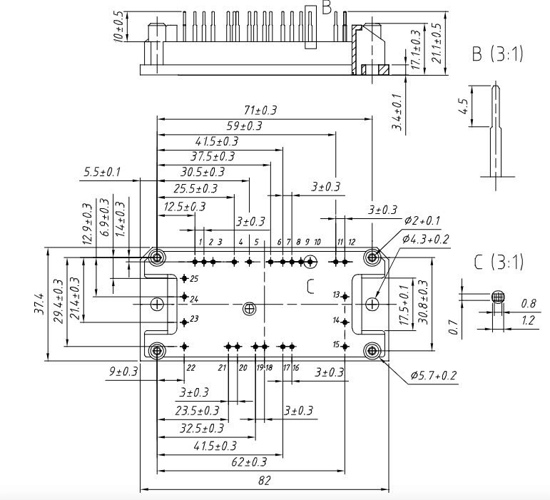 Kích thước MUBW10-06A6K