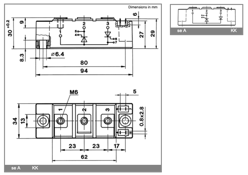 Kích thước SKKH162