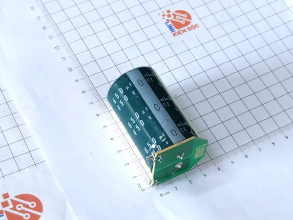 Nichicon 650µF 450V – Tụ hóa  30 × 58 mm Tháo máy