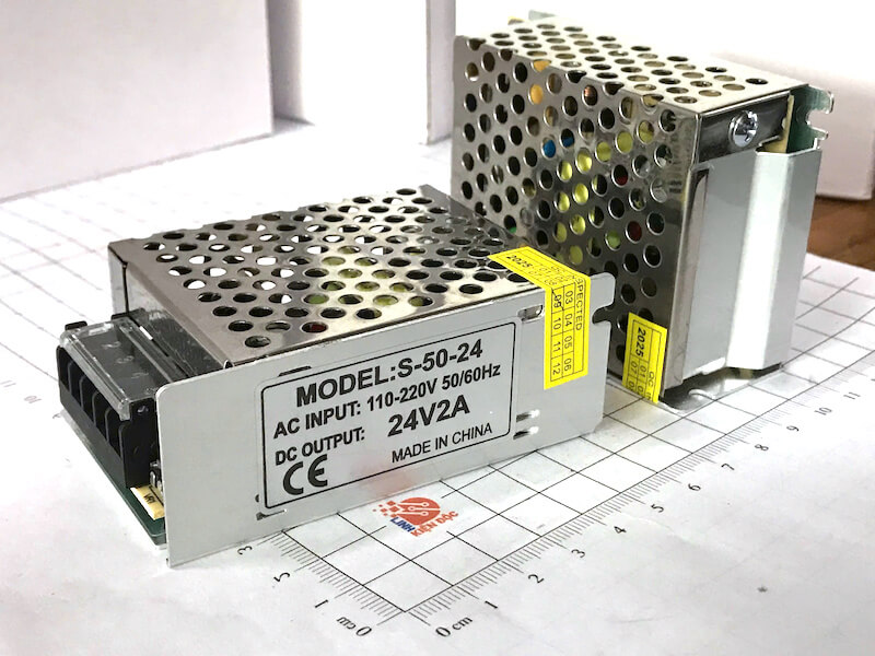 Nguồn tổ ong AC/DC S-50-24 24V 2A 110-220VAC mới