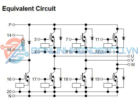 Sơ đồ mạch tương đương MG150J7KS61