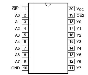 Sơ đồ chân 74HC541D