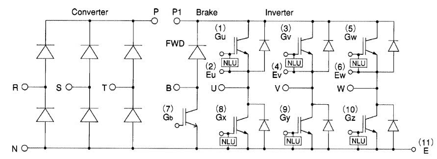 Sơ đồ mạch 7MBR25NE120